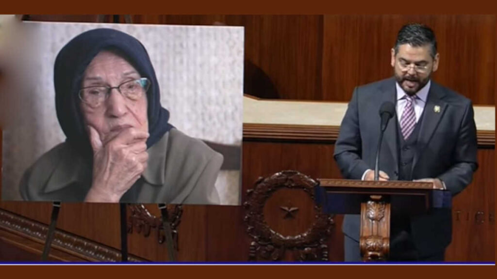 النائب راؤول رويز أمام الكونغرس: "عزيز" هي أم المقاومة.. شاهدتُ آثار سياط الشاه على قدميها وجرائم الملالي التي لاحقتها في المنفى