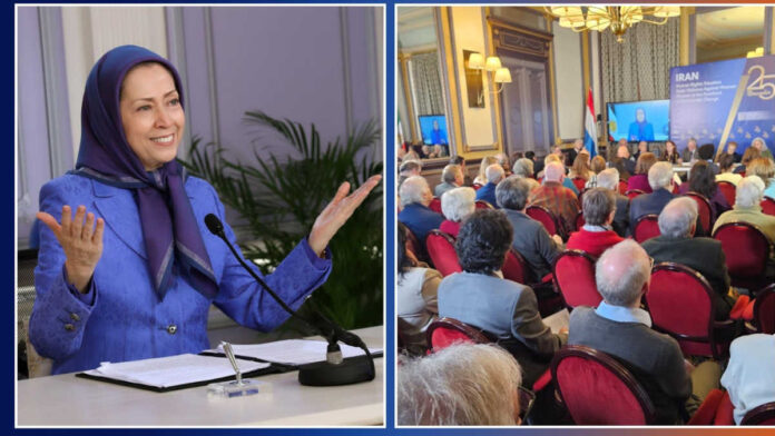 مؤتمر لاهاي: مريم رجوي تؤكد أن إسقاط 