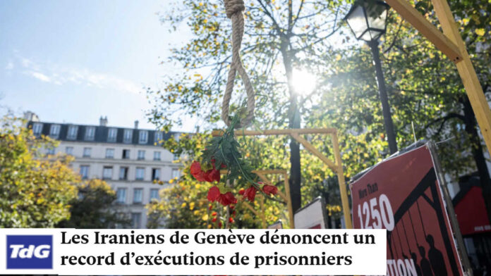 تريبيون دو جنيف: الشتات الإيراني في جنيف يرفع الصوت عالياً.. إدانة لـ 1600 عملية إعدام في 2025