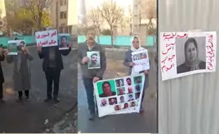 عائلات السجناء ووحدات المقاومة يقودون موجة احتجاج جديدة ضد “سياسة الإعدام” في إيران