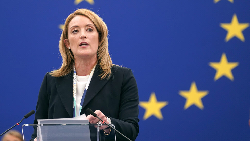 رئيسة البرلمان الأوروبي تطالب الاتحاد الأوروبي بإدراج قوات الحرس للنظام الإيراني على لائحة الإرهاب