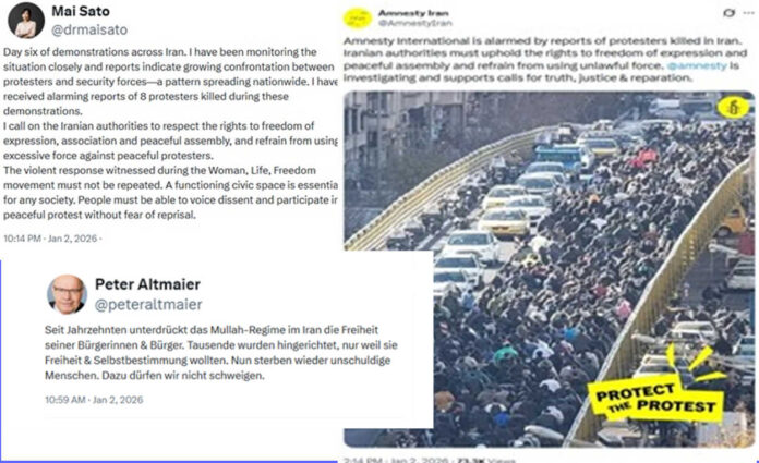 إجماع عالمي على دعم انتفاضة إيران وإدانة جرائم 