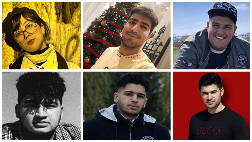 أسماء 6 من شهداء مجاهدي خلق خلال الانتفاضة الوطنية في إيران