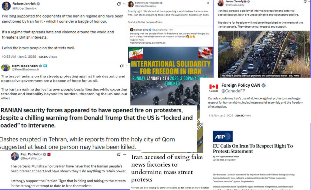 أصداء الانتفاضة الإيرانية عالمياً: دعم سياسي واسع وتحذيرات إعلامية وفشل القمع
