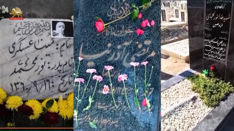 وحدات المقاومة تنثر الزهور على قبور الشهداء في 6 مدن وتجدد العهد بإسقاط النظام