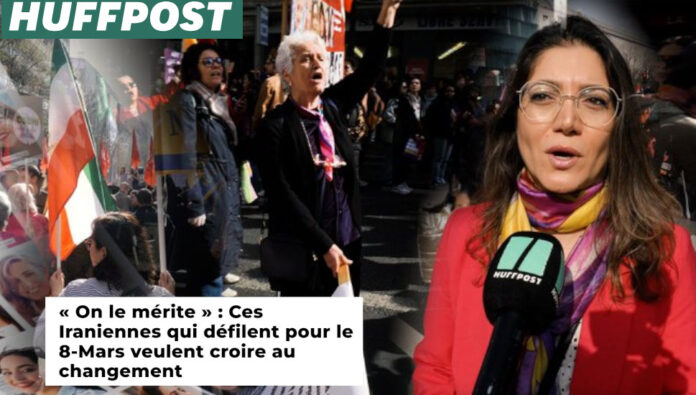 هافينغتون بوست: الإيرانيات في باريس يطالبن بإسقاط الولي الفقيه ويرفضن العودة لـ نظام الشاه