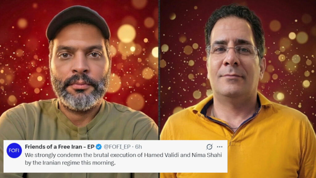 أصدقاء إيران الحرة بالبرلمان الأوروبي ينددون بإعدام سجينين سياسيين 