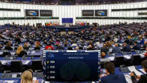 تصويت حاسم في البرلمان الأوروبي بأغلبية 516 صوتاً مؤيداً لقرار يدين القمع والإعدام في إيران