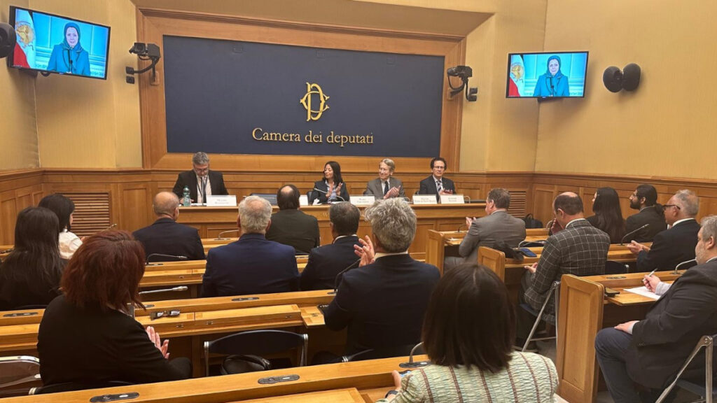 مؤتمر في البرلمان الإيطالي يندد بجرائم النظام الإيراني ويدعم بديل المقاومة الديمقراطي