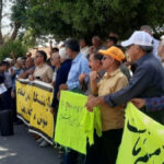احتجاجات عمال والكوادر الطبية في شوش ويزد