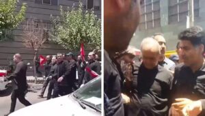 صراع الأجنحة ينفجر في مراسم خامنئي: رشق بزشكيان وعراقجي بالحجارة وهتافات تخوين في طهران