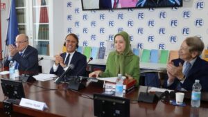 مريم رجوي في مؤسسة إيناودي الإيطالية: نظام الملالي لن يصمد أمام الانتفاضة والمقاومة المنظمة