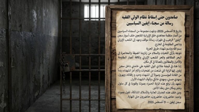 رسالة من سجناء إيفين السياسيين: صامدون حتى إسقاط نظام الولي الفقيه