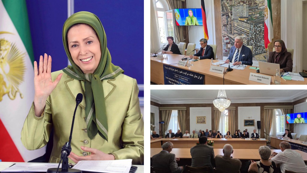 مريم رجوي أمام مؤتمر في ألمانيا: المعركة الرئيسية تدور بين الشعب الإيراني والنظام الكهنوتي