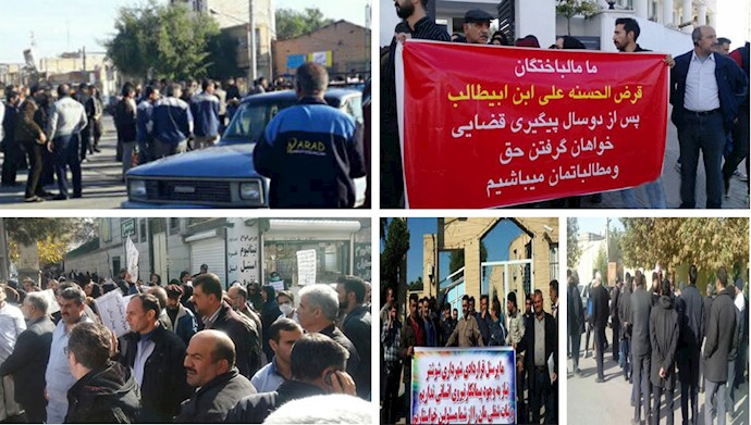 احتجاجات وإضرابات في مدن إيرانية