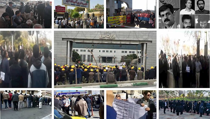 تجمعات احتجاجية ضخمة في طهران وسائر المدن الإيرانية