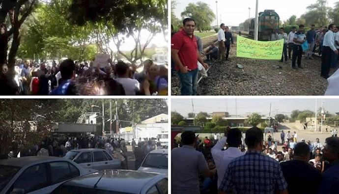 تقرير عن الاحتجاجات والإضرابات في إيران في الأسبوع الماضي