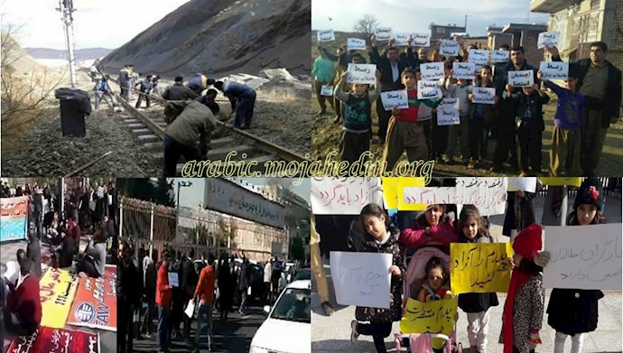 احتجاجات في المدن الإيرانية 