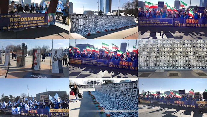 مظاهرة الإيرانيين بجنيف 