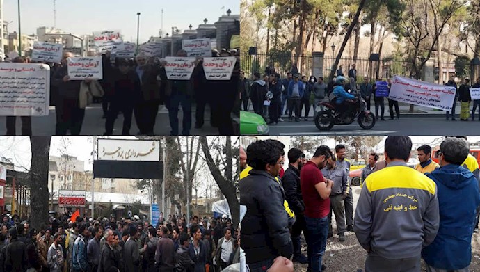 إضرابات والاحتجاجات في إيران ليوم الثلاثاء 26فبراير