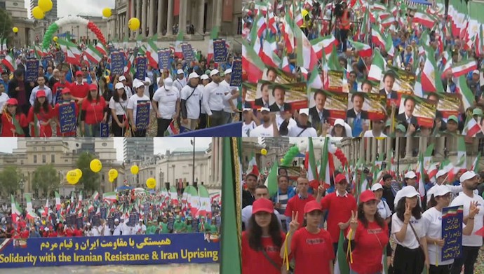 مظاهرة الإيرانيين في لندن27 يوليو 2019