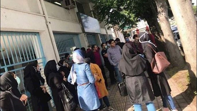 احتجاج الممرضين والممرضات في رشت