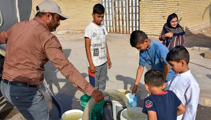 أزمة المياه في مدن وقرى آبادان