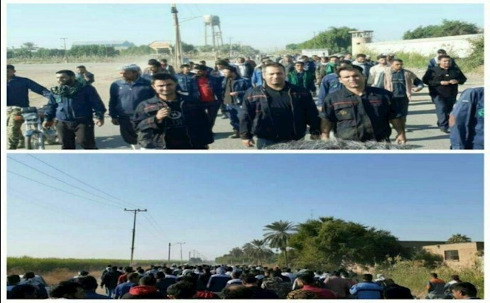 إضراب واحتجاج عمال شركة قصب السكر في هفت تبه