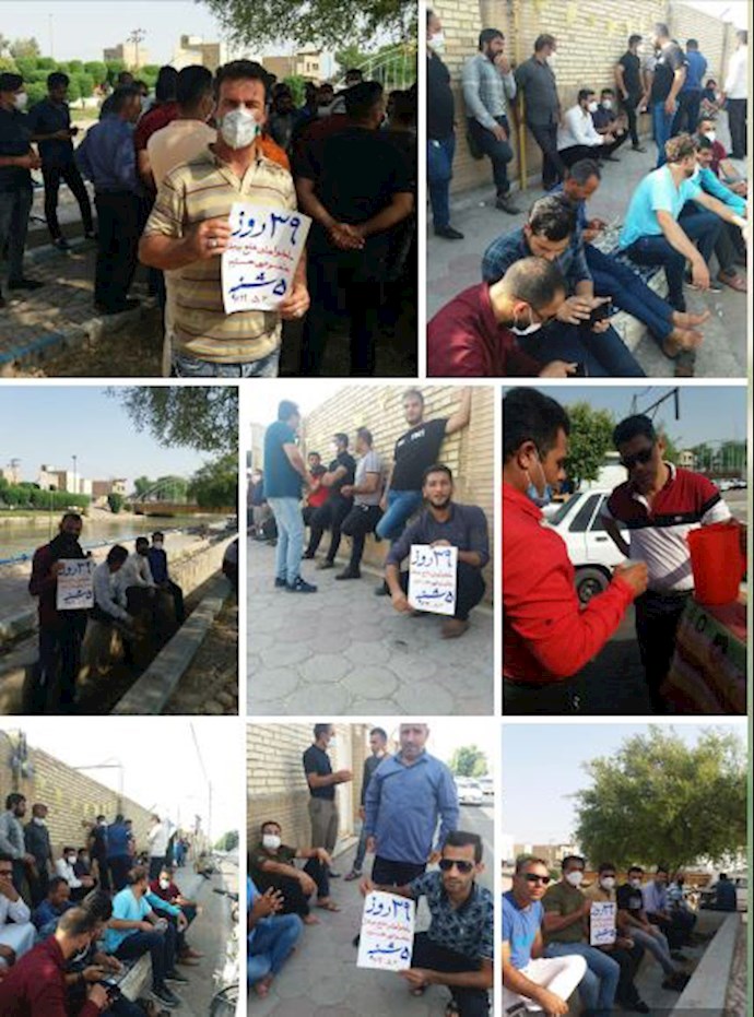 إضراب عمال شركة هفت تبه لقصب السكر إضراب عمال شركة هفت تبه لقصب السكر