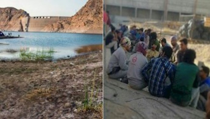 احتجاج مواطني مازندران على بناء سد ”فينسك“ بجانب نهر ”تجن“