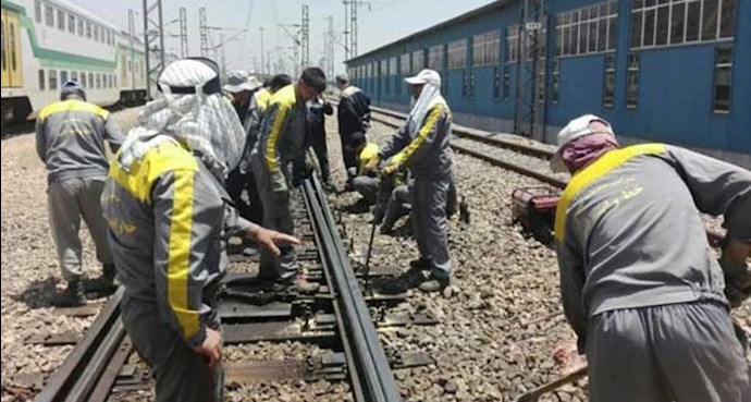 عمال سكة الحديد في شاهرود 