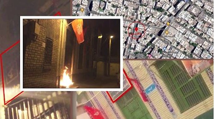 طهران- إضرام النار في مركز للباسيج التابع لقوات الحرس 29 سبتمبر 2020