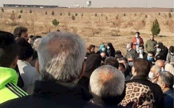 تجمع احتجاجي لصغار ملاك أراضي كوه سياه في رباط كريم