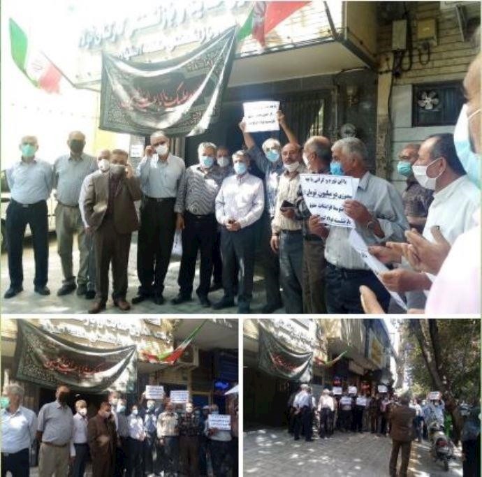 تجمع متقاعدی الصلب فی أصفهان تجمع متقاعدی الصلب فی أصفهان