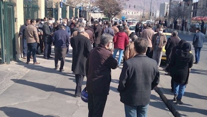 تجمع احتجاجي للمتقاعدين في طهران