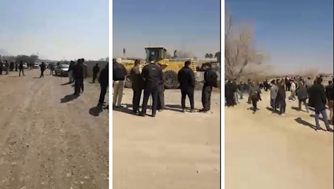 احتجاج المزارعين في شرق اصفهان