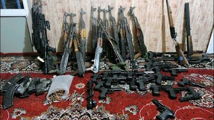 اسلحة تعثر عليها من معسكر لطالبان