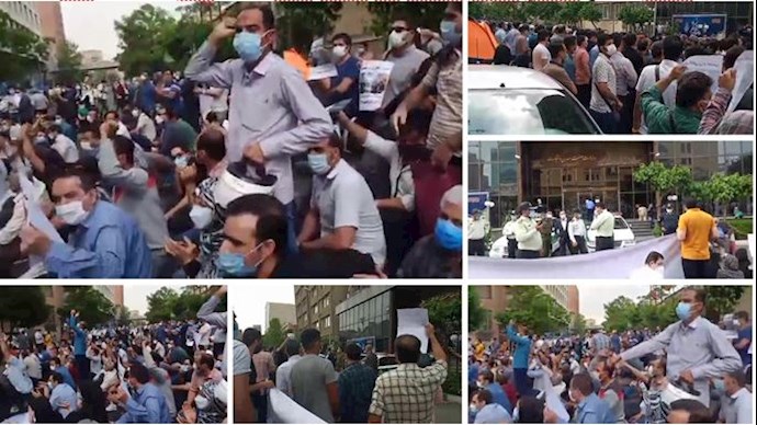 طهران - وقفة احتجاجية لمنهوبي شركة أذويكو – 24 أبريل