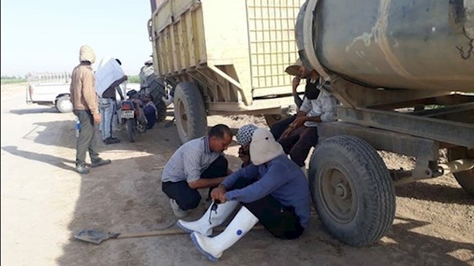 إضراب عمال مكافحة آفات قصب السكر هفت تبه