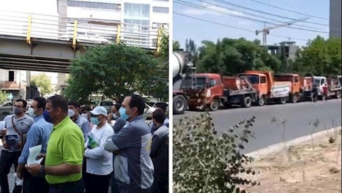 وقفة احتجاجية لسائقي وموظفي المترو وقفة احتجاجية لسائقي وموظفي المترو