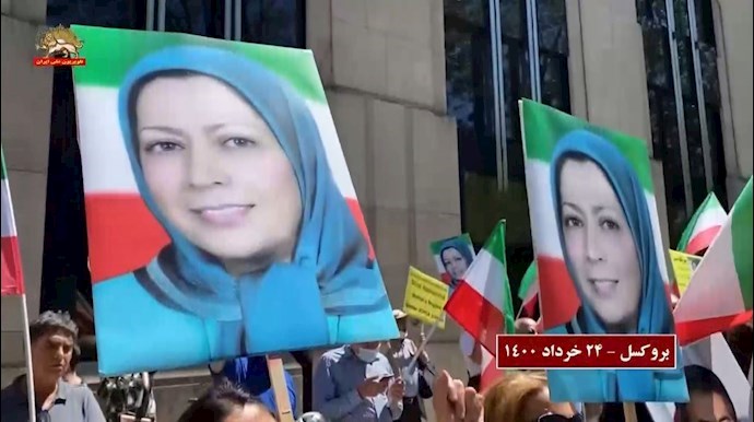 تظاهرات إيرانيین في بروكسل وفيينا 2