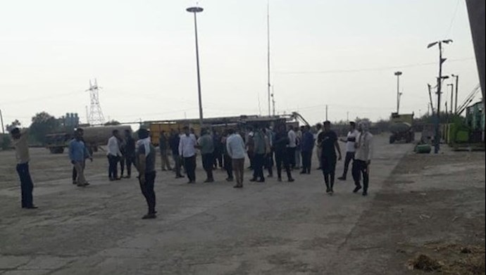 إضراب وتجمع عمال آفات قصب السكر في هفت تبه