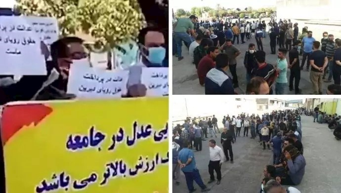 إضراب عمال شركة هفت تبة إضراب عمال شركة هفت تبة